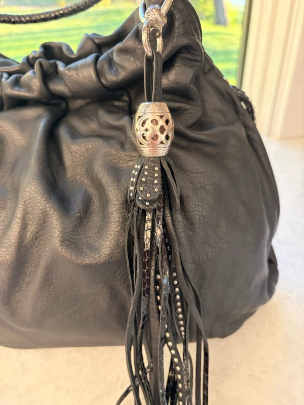 Studded Brighton Hobo Bag
